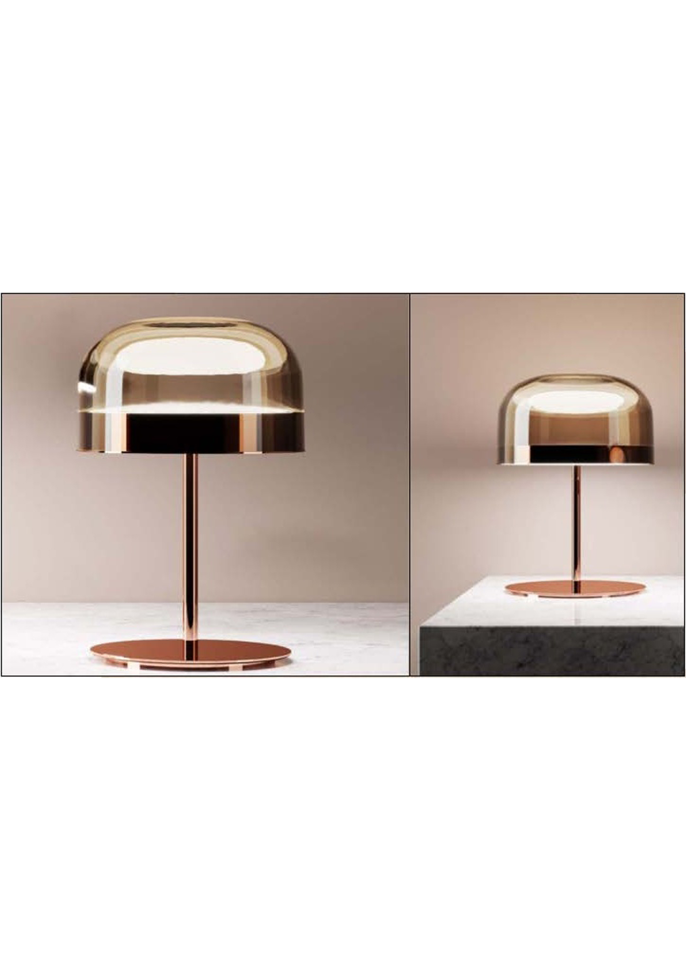 Beyond Lights - Bronze Dome Lamp- GL